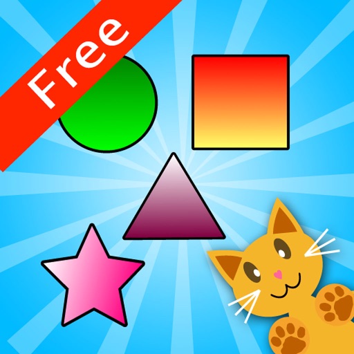 QCat - toddler shape educational game (free) iOS App