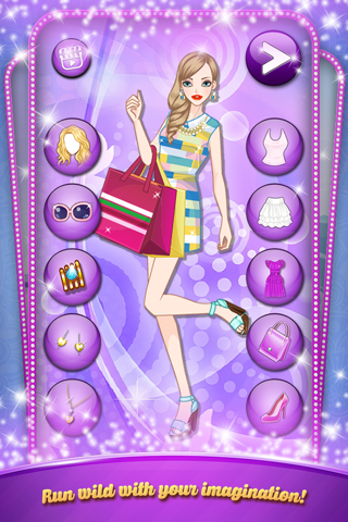 Shopping Girl Dress Up - Cute fashion game screenshot 2