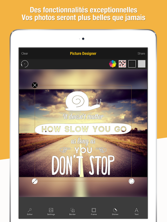 Screenshot #6 pour Picture Dessiner Typographie Texte Editeur Photos