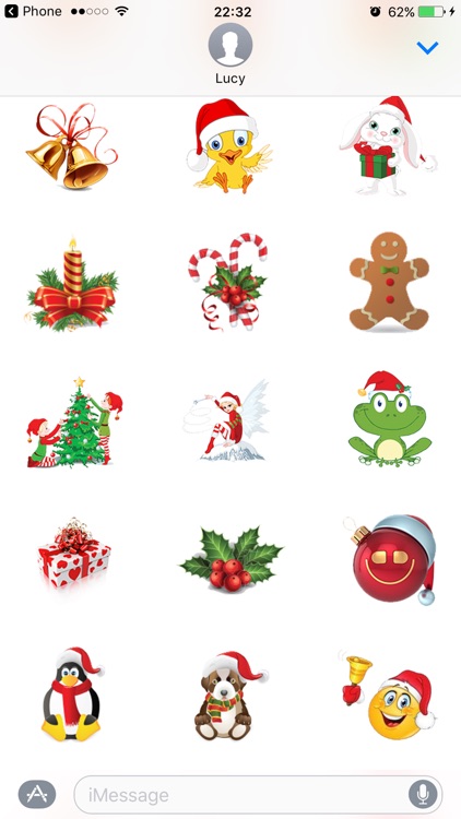 Santa Stickers Pack for Christmas iMessage Texting screenshot-4