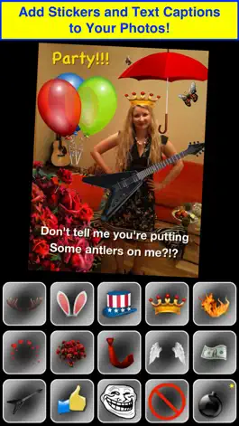 Game screenshot Stickers Photo Booth: Try Antlers and Bunny Ears! hack