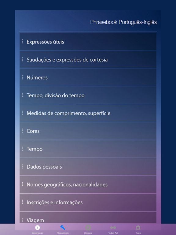 Screenshot #5 pour Aprender Inglês Áudio Curso Vocabulário Gramática