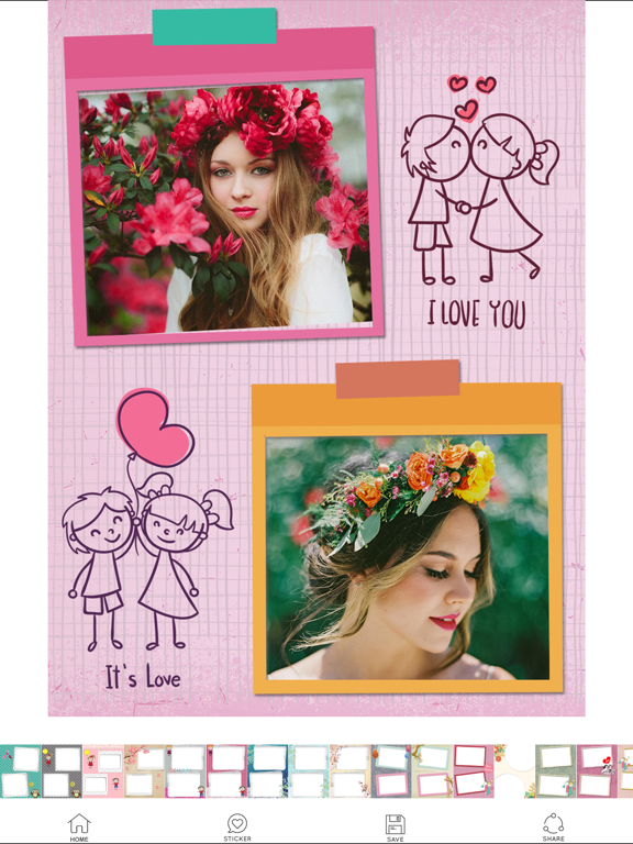 Khung hình tình yêu - Camera 720 Chỉnh sửa ảnh 360 iPad screenshot 4 - Photo & Video app