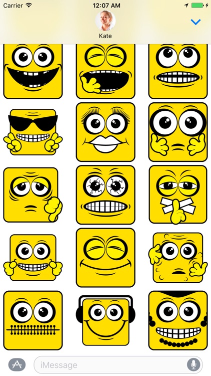 Square Emoji - Stickers for iMessage screenshot-2