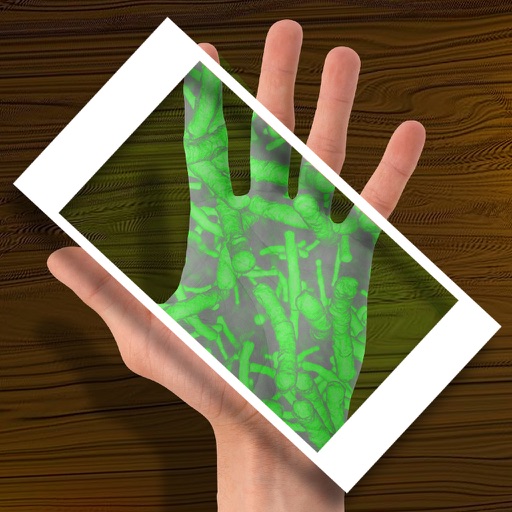 Сканнер Бактерий на Руке Шутка