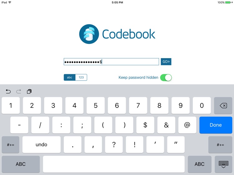 Codebook for iPad (Legacy)