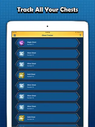 Screenshot 1 Chest Tracker for Clash Royale - Track Chest Cycle iphone