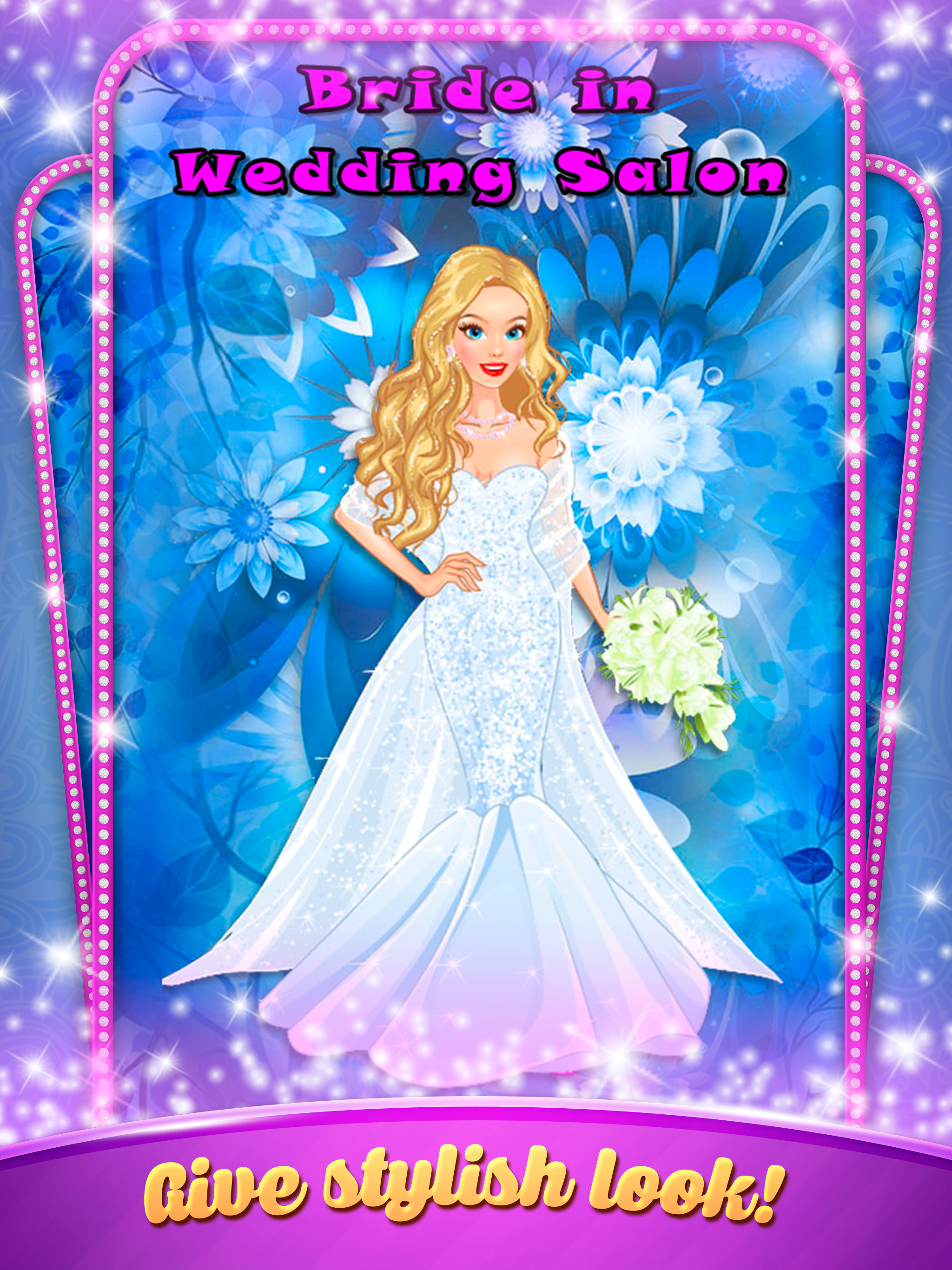 Blonde Bride in Wedding Salon - Dress up game