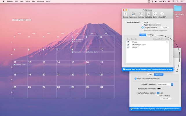 Desktop Calendar Plus Im Mac App Store