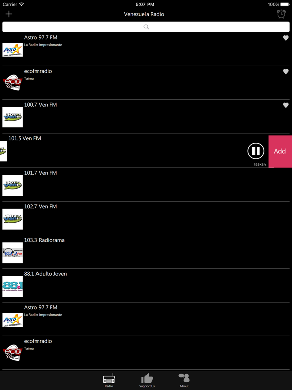 Venezuelan Radio iPad screenshot 4 - Entertainment app
