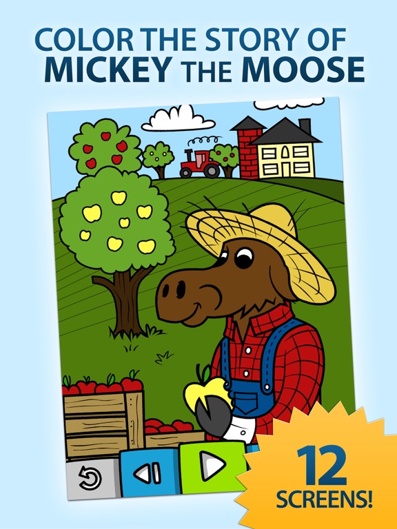 Screenshot #5 pour Mickey the Moose Coloring Book