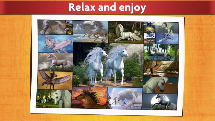 Unicorn puzzles - Relaxing fantasy photo picture jigsaw puzzles for kids and adults screenshot-4