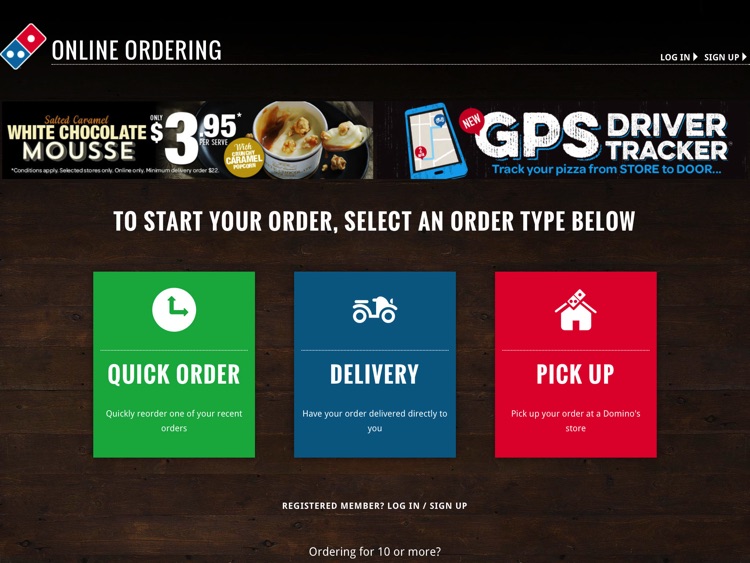 Domino's for iPad