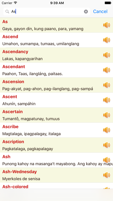 Screenshot #2 pour English Tagalog Dictionary Offline Free