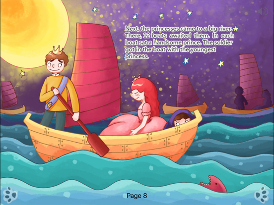 Screenshot #5 pour Twelve Dancing Princesses Interactive Book iBigToy
