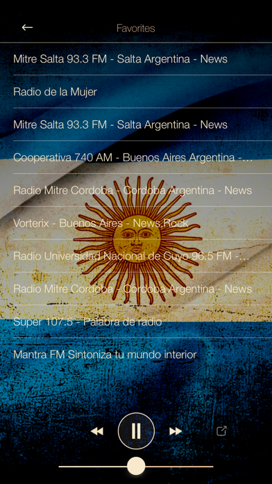 Screenshot #2 pour Argentina Music ONLINE Radio from Buenos Aires