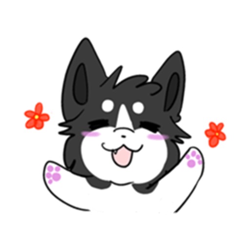 Baby Husky Dog Sticker Icon