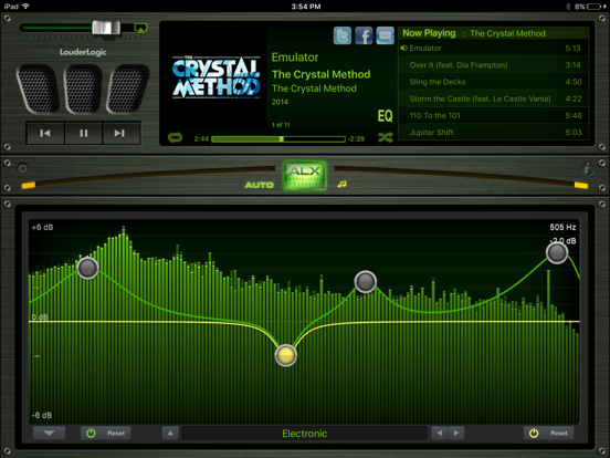 LouderLogic iPad app afbeelding 2