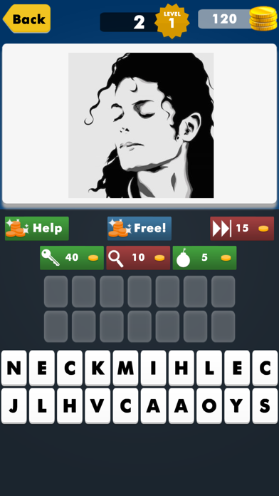 Celebrity Guess Quiz Games ~ Guessing hip hop pop music super star singers, tv & movie actors Screenshot