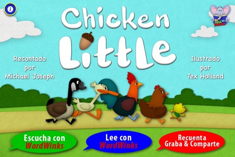 Chicken Little con WordWinks y Recontar, Grabar, y Compartir screenshot 2