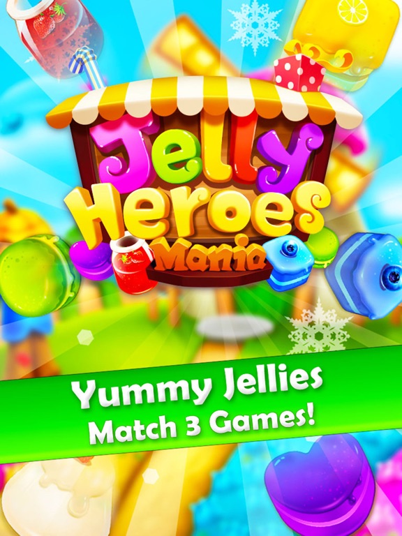 Jelly Heroes Mania - Candy Match 3 Gameのおすすめ画像1