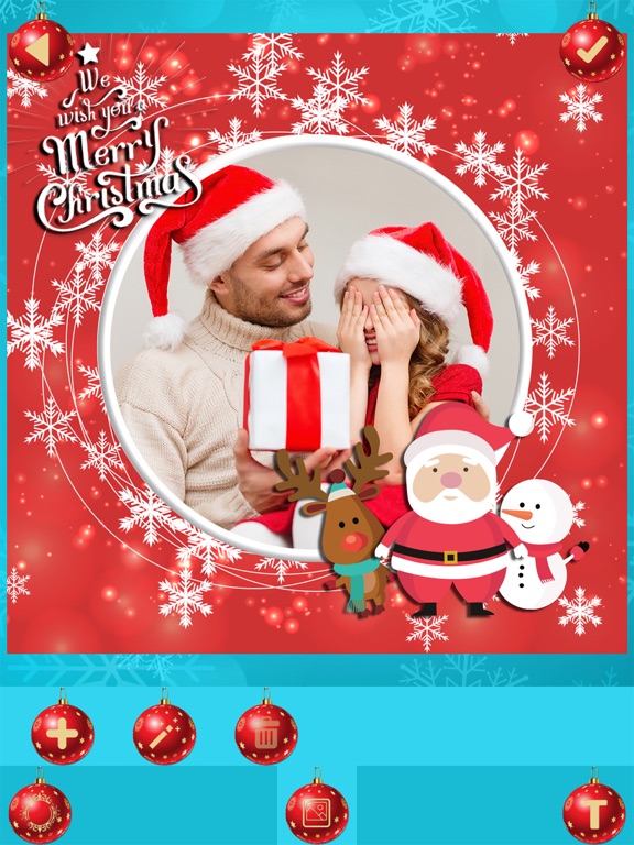 Christmas Photo Frames – Best Xmas Picture Editor iPad screenshot 3 - Lifestyle app