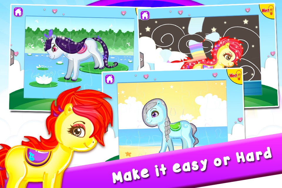 Pony Puzzles: Jigsaw Puzzles for Kids and Toddlers screenshot 4