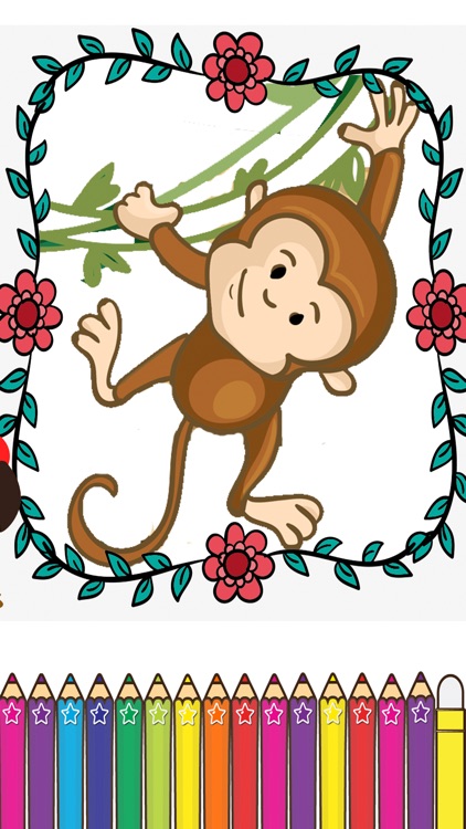 Monkeys Coloring Fun for kids the First Edition