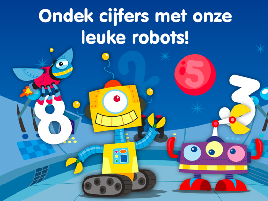Robots & Cijfers - Spelletjes Leren voor Kinderen iPad app afbeelding 1