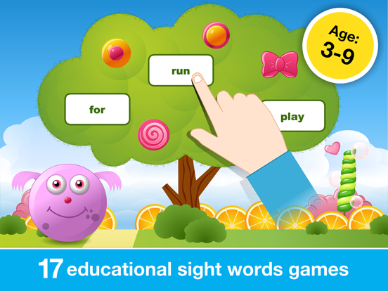 Sight Words Games in Candy Land - Reading for kidsのおすすめ画像1