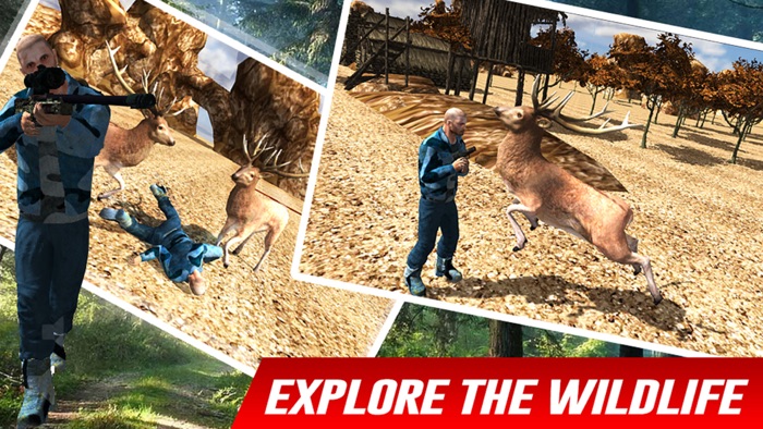 野生动物园鹿狩猎2016年 - 动物狙击第三人