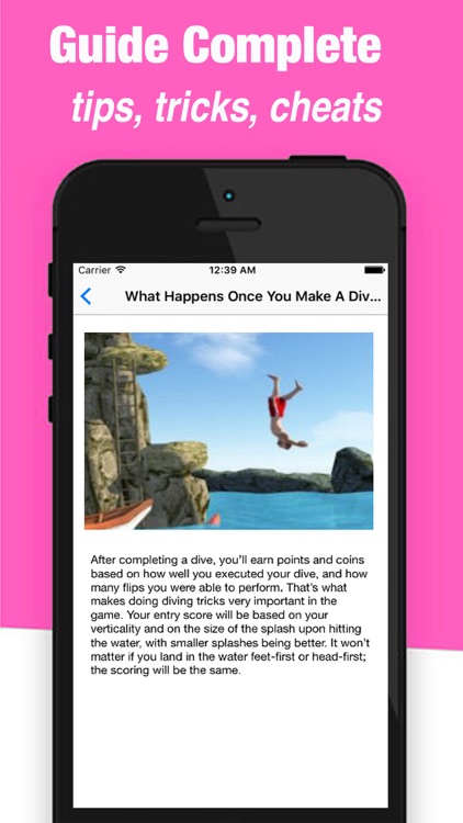 Guide for Flip Diving - Cheats and tips