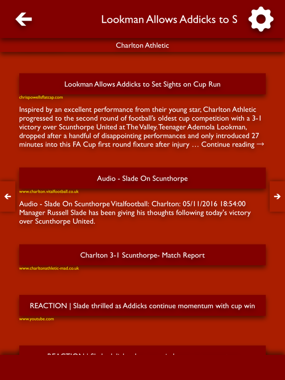 Screenshot #5 pour All The News - Charlton Athletic Edition