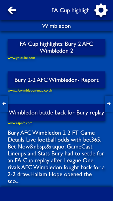 Screenshot #2 pour All The News - AFC Wimbledon Edition