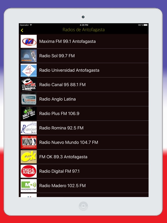 Screenshot #6 pour Radios de Chile Online FM & AM - Emisoras Chilenas