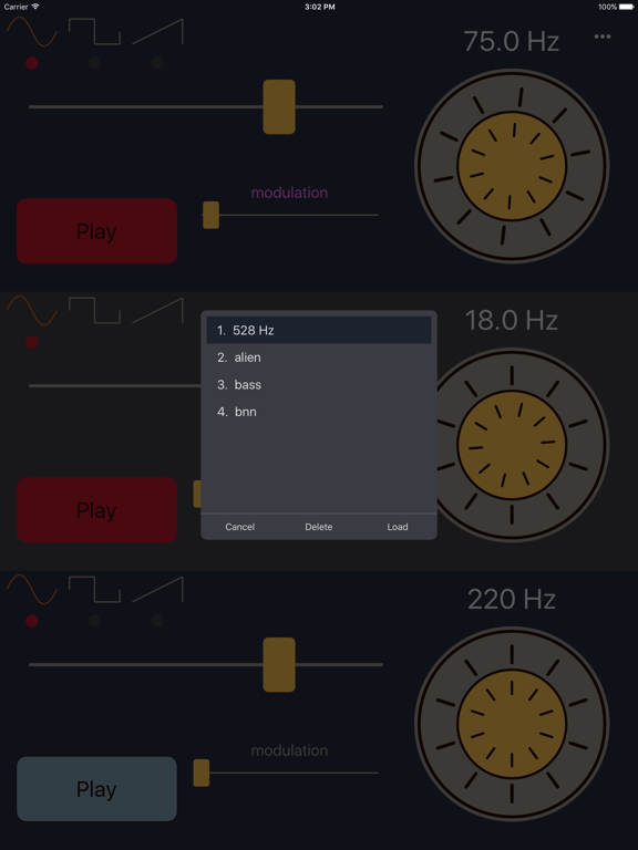 Frequency Sound Generator iPad screenshot 3 - Utilities app