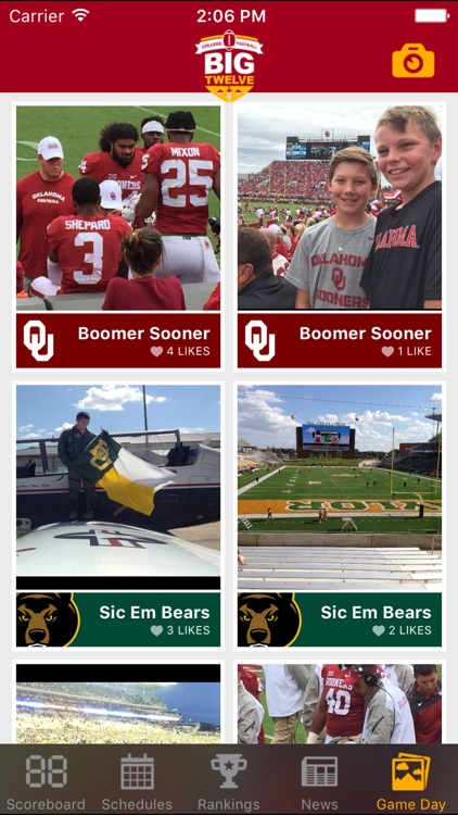 Big 12 Football Schedules & Scores