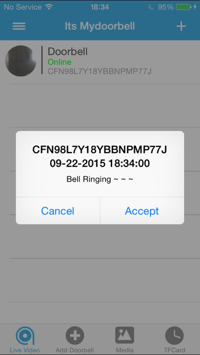 Screenshot #1 pour Its MyDoorbell