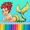 Mermaids and Dolphins Coloring Book for Kids - All Pages Painting Games