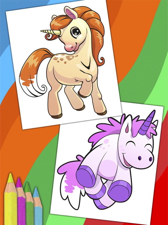 Screenshot #5 pour Unicorn & pegasus pages à colorier