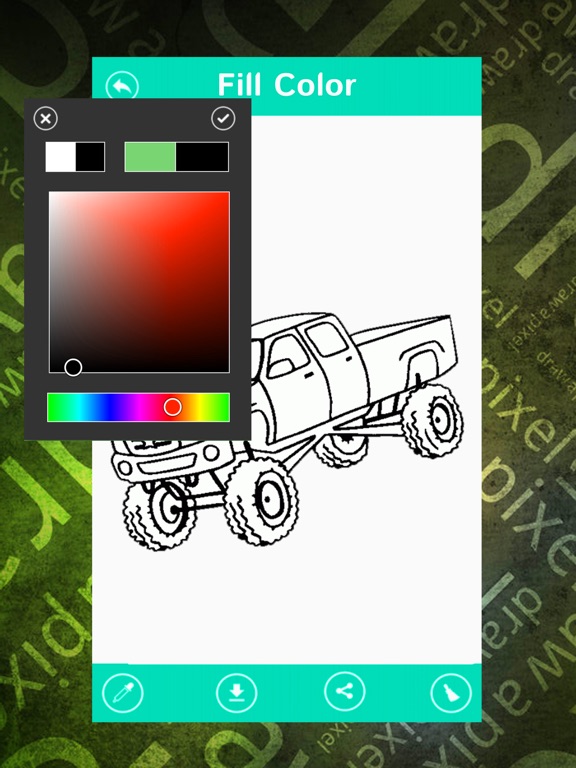 Screenshot #5 pour Vehicle Coloring Book-Car Drawing & Painting Pages
