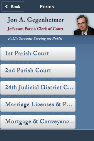 Jefferson Parish Clerk of Court Legal Toolbox screenshot 3