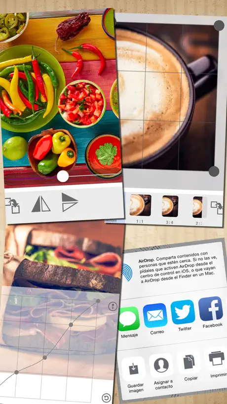 FOODSHOT - efecto de lente de 1 toque para la foto