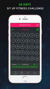 30 Day Sit Up Fitness Challenges ~ Daily Workout screenshot #2 for iPhone