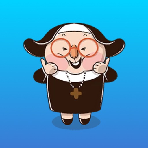Happy Nun Sticker for iMessage