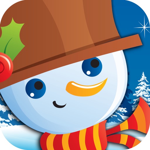Holiday Snowman christmas tile tap game iOS App