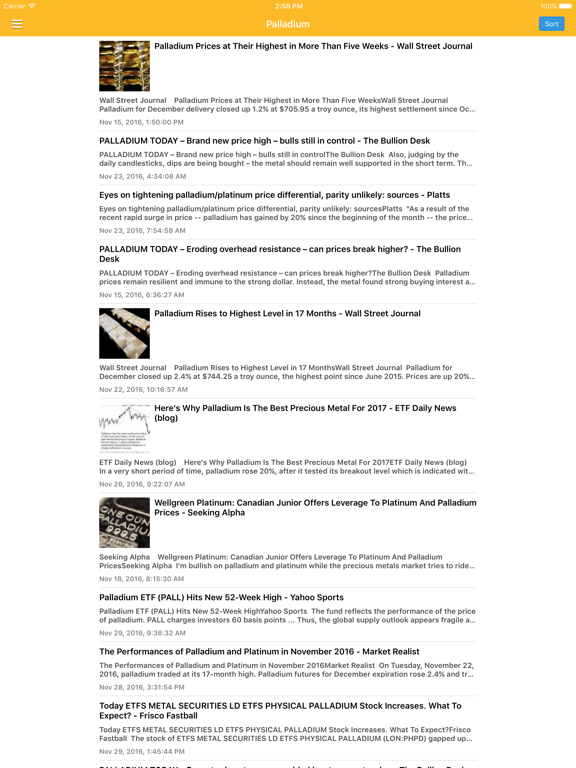 Gold News & Precious Metal Prices Today Free iPad screenshot 5 - News app