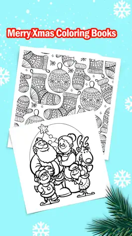 Game screenshot Merry Christmas Coloring Book for Kids: Xmas Games apk