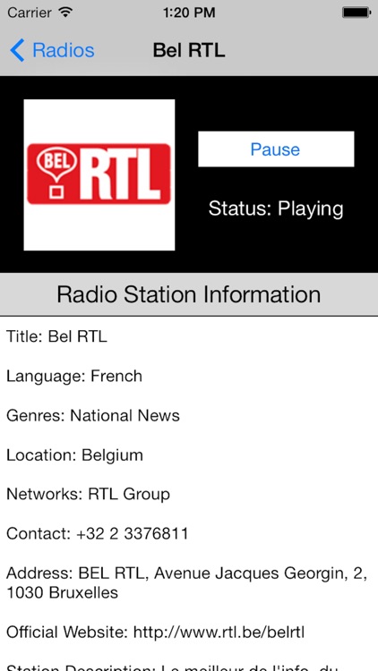 Belgium Radio Live Player: België/Belgique/Belgien screenshot-3