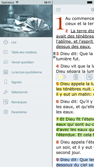 Screenshot #3 pour La Bible Offline Gratuite en Audio - Louis Segond